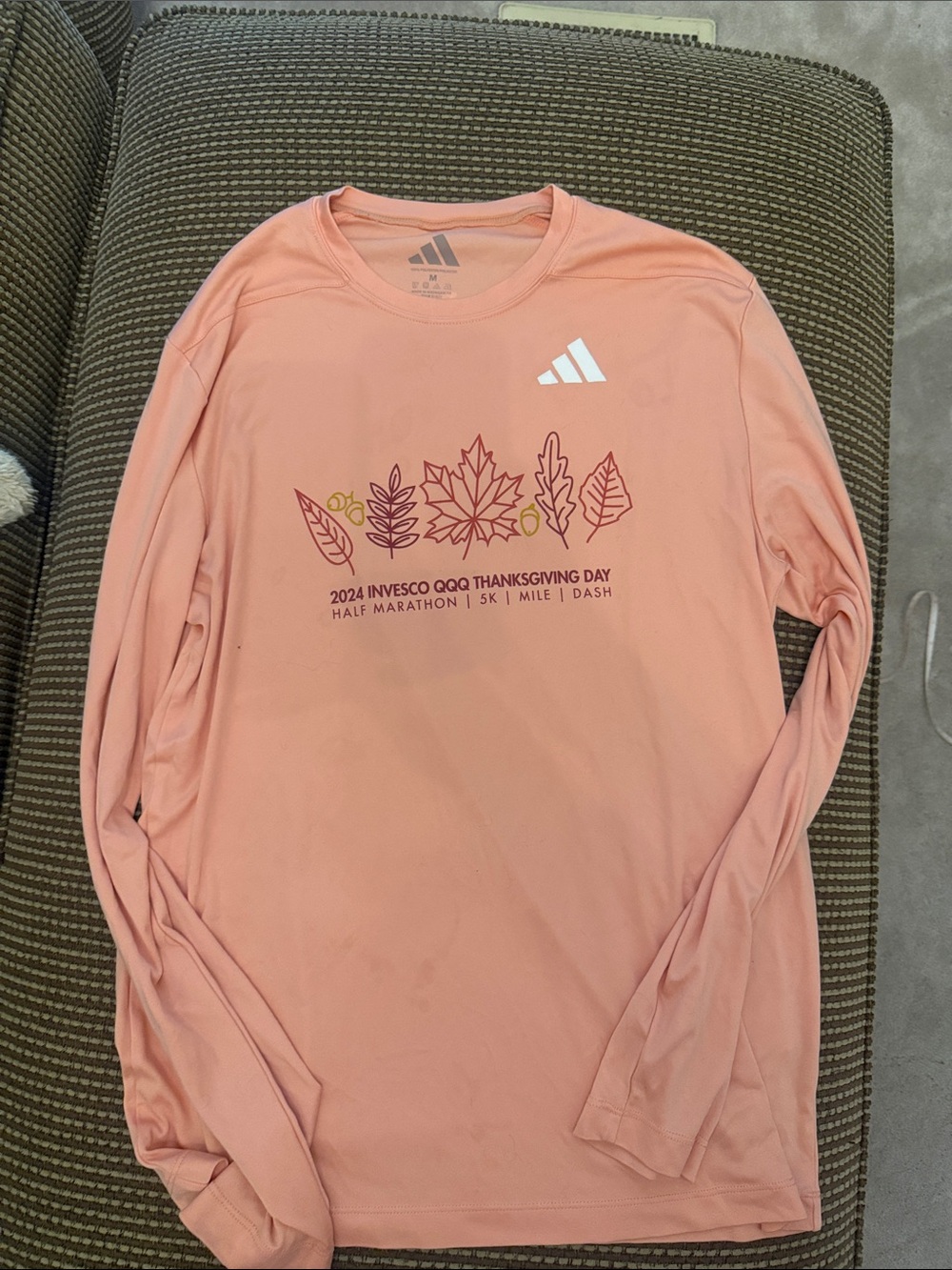 adidas LS running shirt size medium